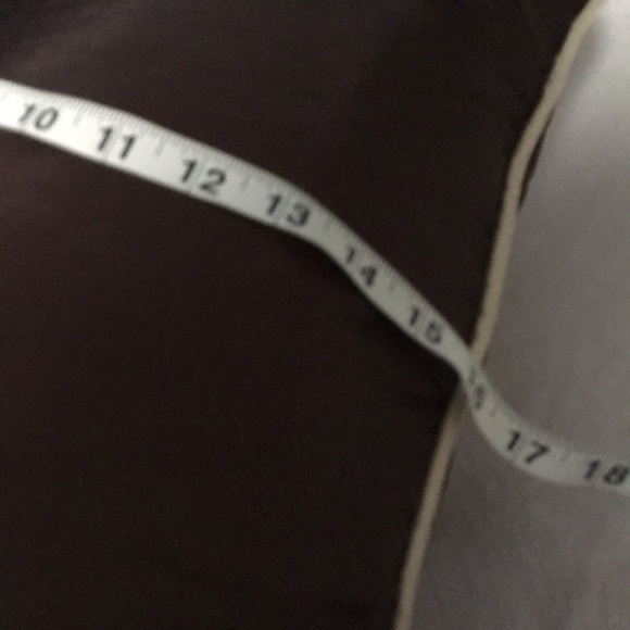 Set of 2 brown green & cream satin look throw bed couch pillows striped & floral - Picture 8 of 9